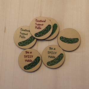 Pickle Pocket Hugs Pack - Motivational Tokens/Coins - DIGITAL FILE ONLY - svg - png - pdf - Laser File - Ready to Cut