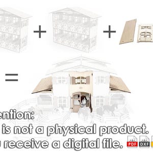 Pièces supplémentaires pour votre étagère à chevaux RoyalArt - Découpe laser Pdf Ai Dxf Eps, fichier numérique, patron de couture