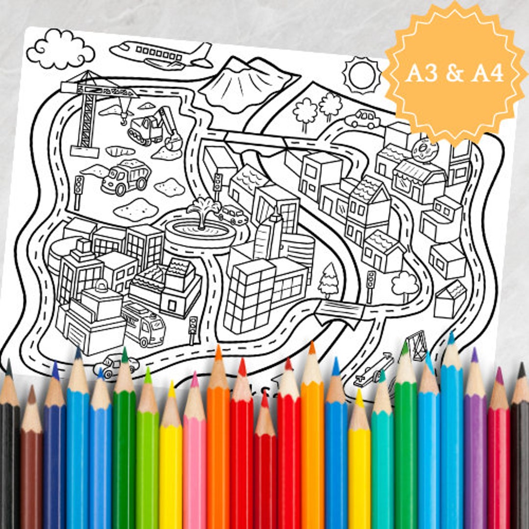 Printable Coloring Pages for Kids and Adults | Instant Download | Fun ...