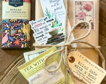Surprise Blind Date Gift Set with Book & Bookish Treats - Ideal for Book Lovers