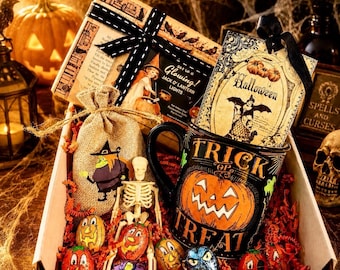 Halloween Blind Date with a Book Gift Box: Spooky Mug, Bookmark & Candy