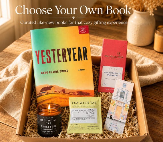 Cozy Reader Gift Box with Candle | Choose Your Book | Book Lover Gift | Reading Care Package