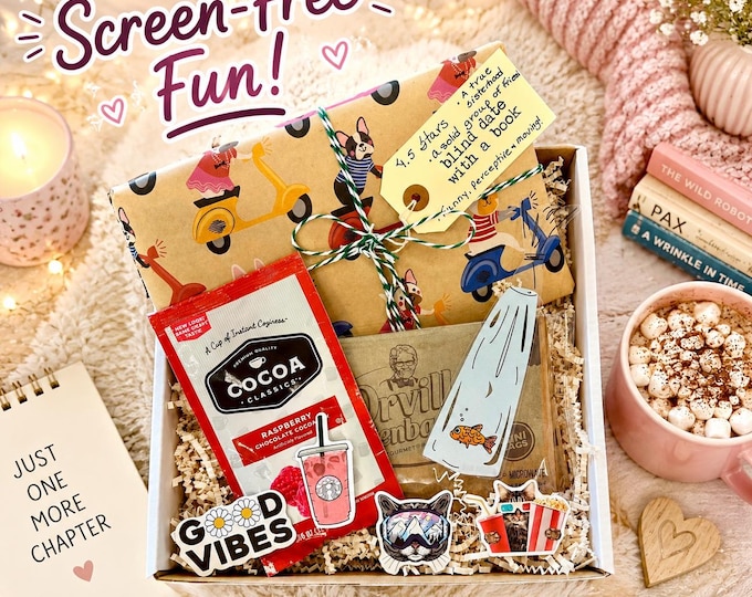 Blind Date With a Book for Tweens | Surprise Box for Readers Age 11–13 | Cozy Reading Gift Set