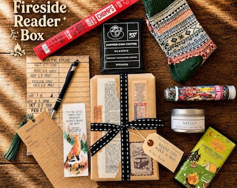 Men's Blind Date with a Book Gift Box: Mystery Book & Literary Treats