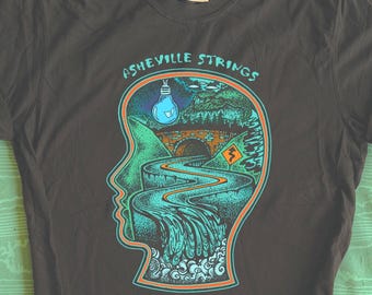 Billy Strings Asheville 2027 Shirt | BMFS AVL Head Waters Tee | Bluegrass Music Festival Tee, Vintage Style Concert Apparel