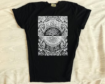 Magical Tree Shirt | Witchy Comfort Colors Tee, Nature Lover Gift, Boho Graphic T-Shirt, As Above So Below, Gothcore Halloween Clothing
