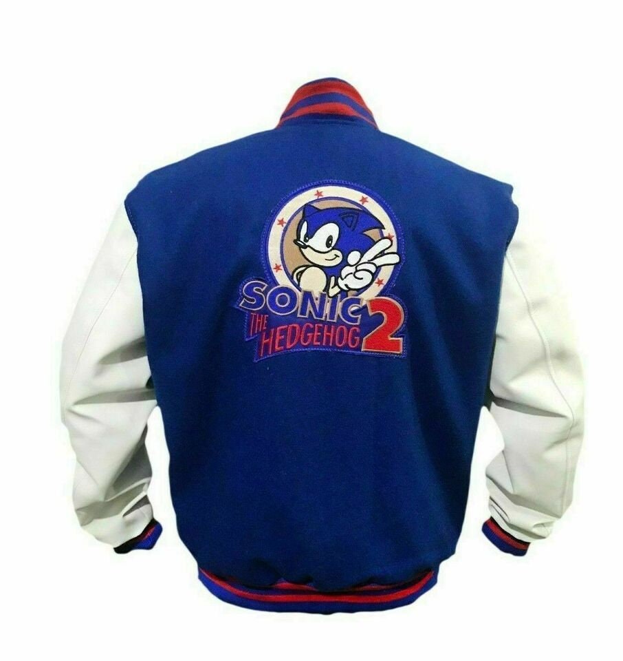 Men's Sonic the Hedgehog Varsity Jacket – Retro SEGA Wool Bomber