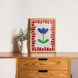 Wildflower Poster - Instant Digital Download - Printable Wall Art - Bedroom Decor - Living Room Decor