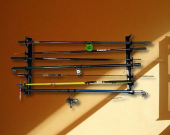 Porta Canna Da Pesca Supporto Parete Per Canna Da Pesca Portacanne Verticale Per 6 Canne Con D 352256 - Foto 3