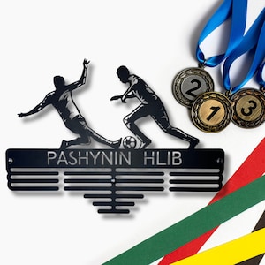 Personalized Medal Holder Custom Design, Custom Medal Display Rack for Awards Metal Medal Hanger Monogram, Any Sports, Figures and Symbols