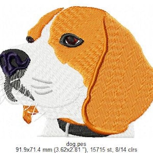 pet embroidery file, dog embroidery file, beagle embroidery, file for embroidery machine, funny embroidery design, PES, DST, instant