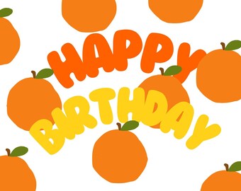 Fruity birthday card