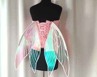 Transparent realistic fairy wings for costume on Renaissance Festival,  Halloween