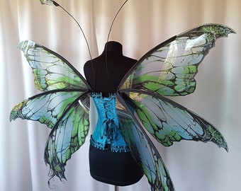 Ailes De Fée Pailletées Transparentes Pour Adulte - Déguisement Fée, Papillon, Ange, Soirée Déguisée