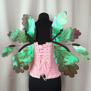 Oak Leaf Fairy Wings: Renaissance Elf Costume Accessory
