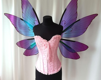 Purple Iridescent Fairy Wings: Adult Costume, Ren Faire, Halloween