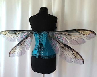 Magische Libellenflügel: Renaissance Karneval Kostüm, Erwachsene Halloween Fee Flügel