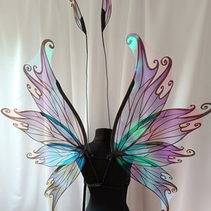 Big light blue wings, elf wings, Halloween wings, wings for Renaissance Festival