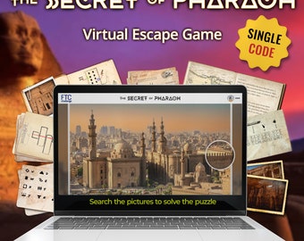 The Secret Of Pharaoh | Games Night | Zoom Games | Online Escape Room at Home | Games for Zoom | Escape Room Virtual - (Single Code)