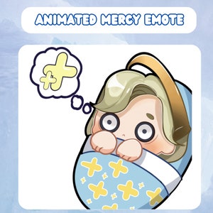 Animated Mercy Overwatch Emote Sleeping, Twitch, Discord
