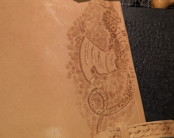 Leather notebooks, ring binders, book covers