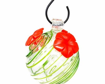 Green Swirl Hummingbird Feeder