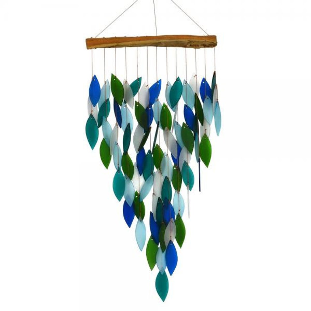Deluxe Ocean Waterfall Glass Chime - Etsy