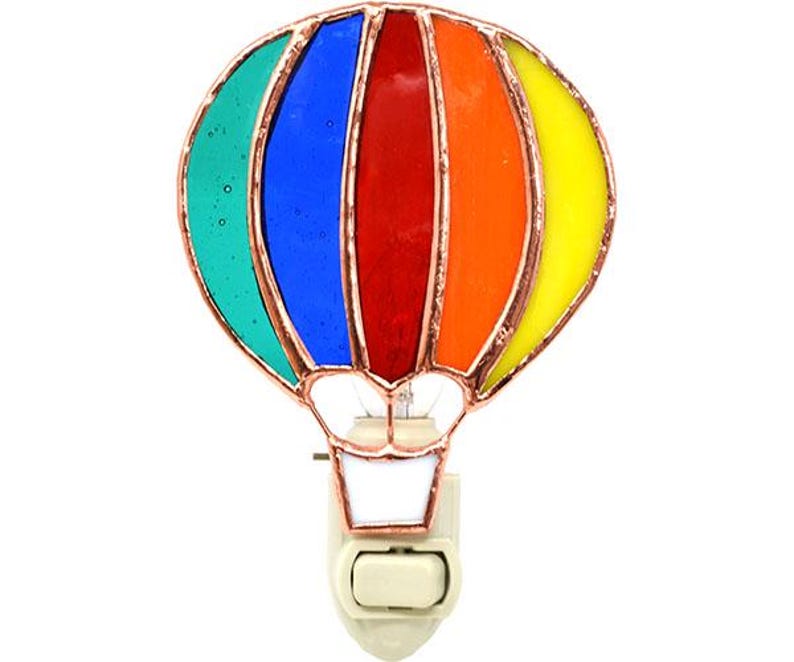GlassGiftsandGoods Hot Air Balloon Nightlight