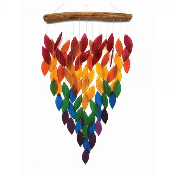 Delux Rainbow Waterfall Glass Chime