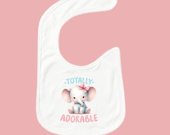 Cute Baby Bib - Cute Animal Slogan