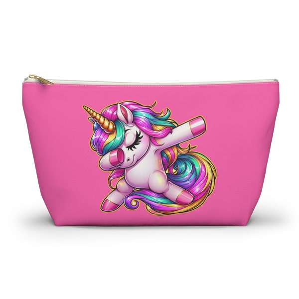 Magical Unicorn Pencil Case - Cute Zippered Pouch for School Supplies and Glitter Design, Perfect Gift for Kids and Unicorn Lovers
