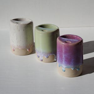 Handgemachte Keramik To-Go Becher, einzigartig & nachhaltig, spülmaschinenfest, versch. Farben