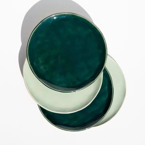 Keramische bordensets Ø17,5 cm, 2 varianten, vaatwasserbestendig