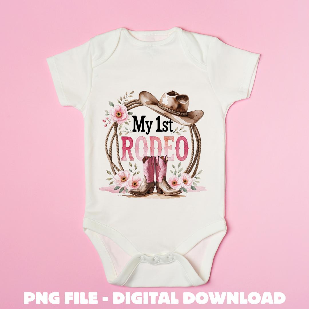 My First Rodeo, Cowgirl Birthday Shirt, Birthday Girl Tshirt Design ...