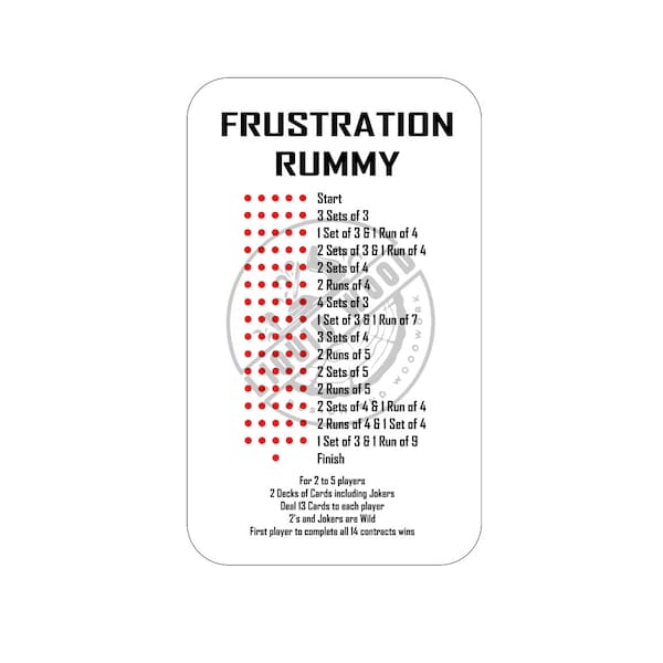 Jeu de rami de frustration, .svg .pdf .png .dxf Fichier laser CNC