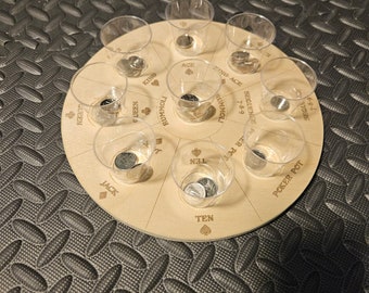 Rummoli Board Game. Laser etched