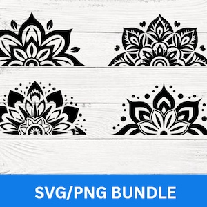 Demi-mandala SVG/PNG
