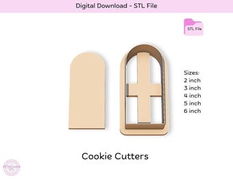 Arch Cookie Cutter STL File, Cookie Stamp (Digital Download)
