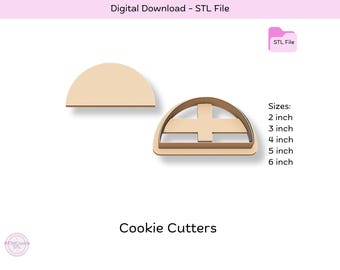 Arch Cookie Cutter STL File, Cookie Stamp (Digital Download)