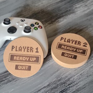Onderzetters met gamerthema: 4 | Videogamedecoratie | Cadeaus voor gamers | Kamerinrichting