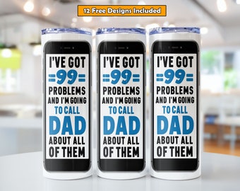 Dad Tumbler Wrap Sublimation Design, Fathers Day Tumbler Wrap, Funny Dad Tumbler Design, Dad Tumbler wrap for 20oz Tumbler, Digital Download