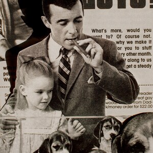 Without Guys: handgemaakte collage | Op vintage geïnspireerde kunst | Retro-esthetiek | Abstracte collageprint | Surrealistische poster | Unieke pop-art