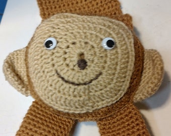 Child's Hand Crocheted Monkey Scarf