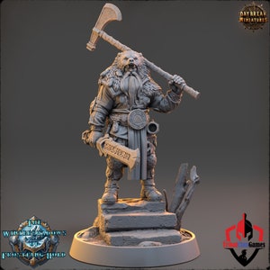Ragnar Wolfslayer / Daybreak Miniatures / Las Sombras Invernales de Frostfang Hold / RPG Modelo 3D