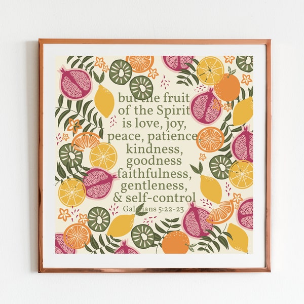 Fruits of the Spirit Wall Art - Etsy