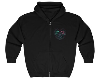 Birds of Love - Unisex Heavy Blend™ Full Zip Hooded Sweatshirt