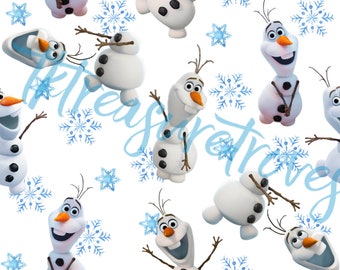 Olaf seamless file, Olaf seamless pattern, Olaf, frozen, digital, frozen seamless, Olaf pattern seamless, Elsa, Anna, Olaf seamless fabric