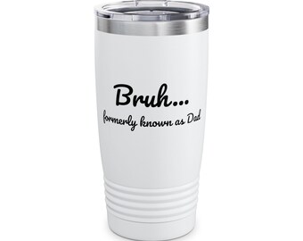 Rolig "Bruh" pappa-mugg, fars dag-present, sarkastisk humormugg