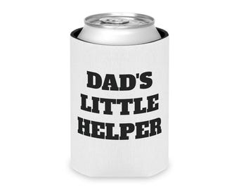 Funda para enfriador de latas/koozie de Papá el pequeño ayudante