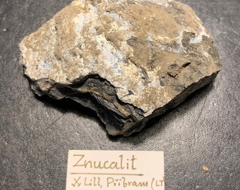 Znucalit, Lill-Schacht, Pribram, Czech Republic, 5.5 x 2.5 x 7.5 cm